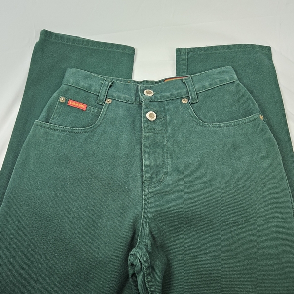 Vintage Lawman 90s Y2K style high waist green jeans size 3 - Picture 6 of 16
